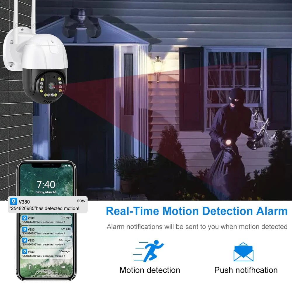 CRONY P20 4G-4K-HD PTZ Camera Outdoor Security Wireless Camera Surveillance 4G Sim Card Support - Edragonmall.com