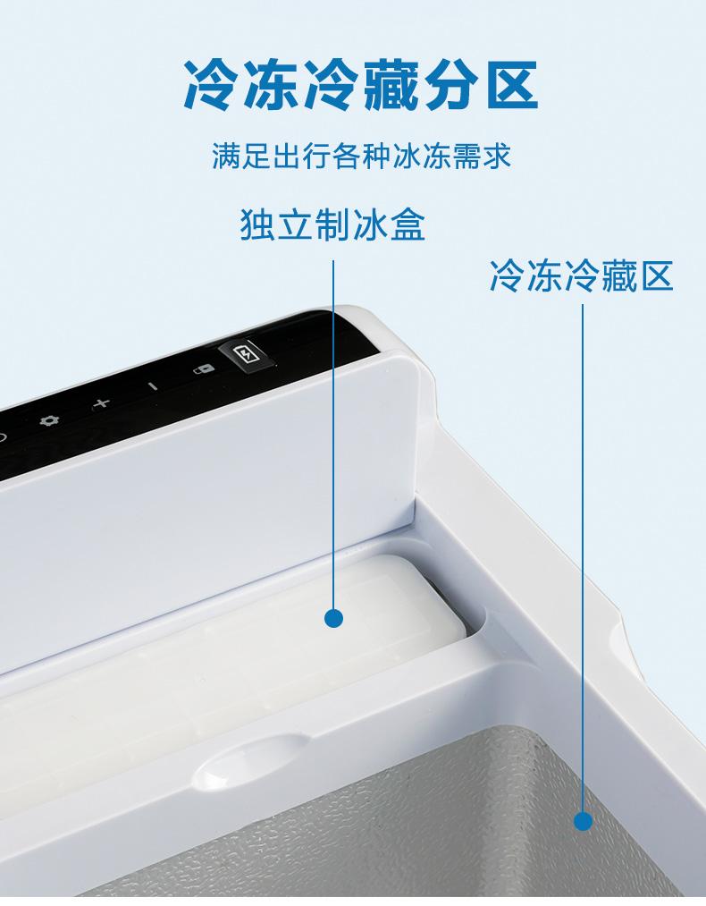 CRONY Portable Mini 12V Car Refrigerator Cooler Compressor 22L Car Fridge Freezer