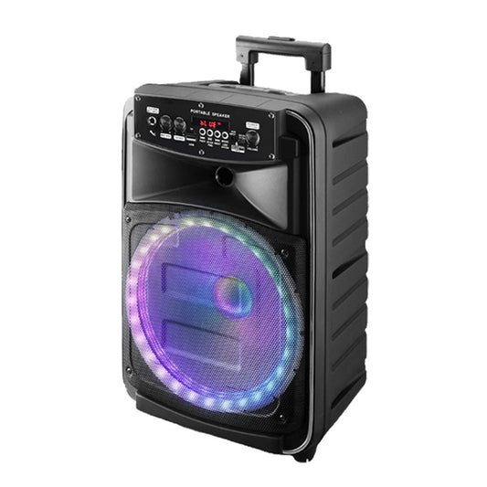 CRONY RX-8148 Speaker 8 Inch Portable Bluetooth Karaoke Wireless Trolley Speaker System With Battery - Edragonmall.com