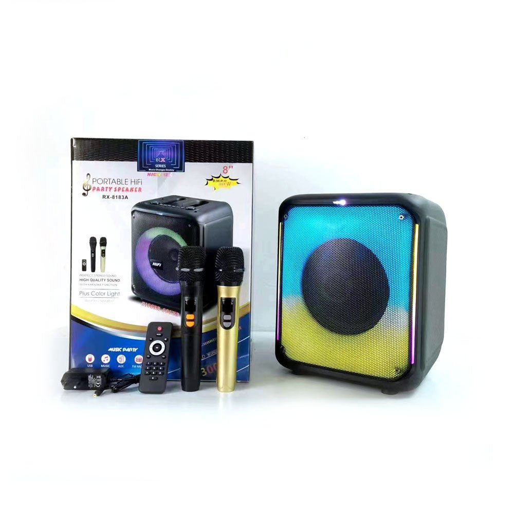 CRONY RX-8183C Speaker BT Speaker 8 Inch Small Subwoofer Speaker With Adapter - Edragonmall.com