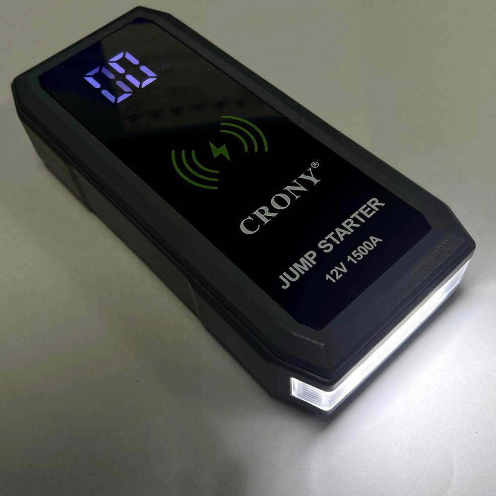 CRONY S606 Super Jumper Starter 12V Auto Car Battery Portable Jump Starter Power Station with wireless charging function - Edragonmall.com