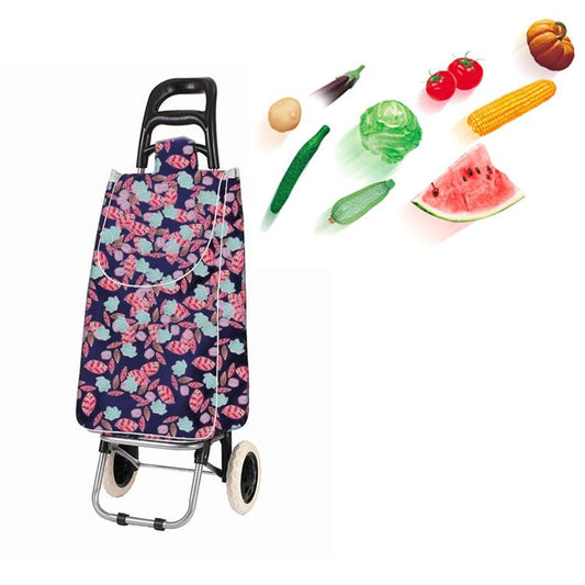 CRONY SC002 Shiping Cart Shopping Trolley Bag Folding Shopping Cart Collapsible Trolley Bag - Edragonmall.com