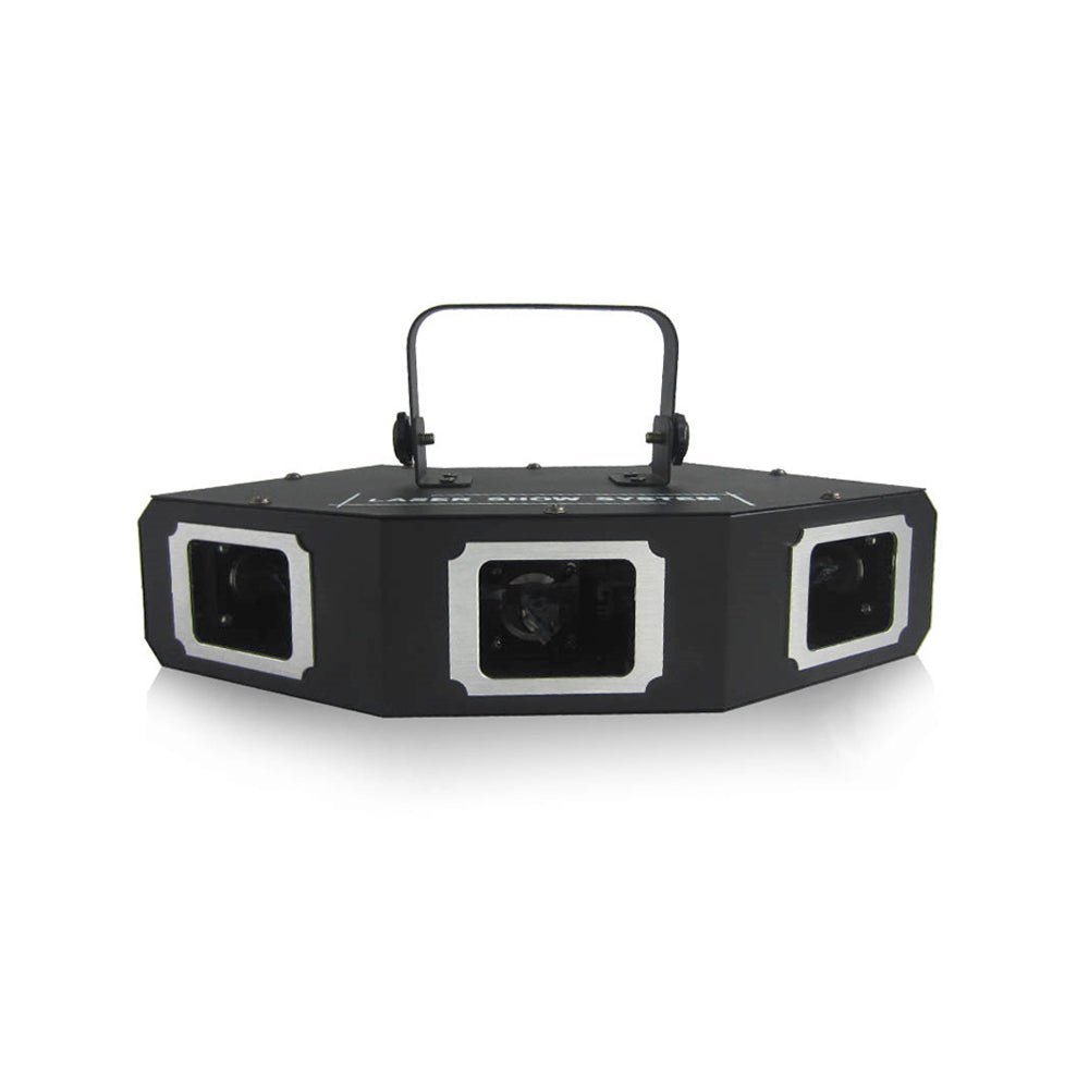 CRONY Sectorial 3 hole red green blue laser light Colorful Fan Beam Pattern Led Lights RGB Disco Laser Stage Lighting For Party - Edragonmall.com