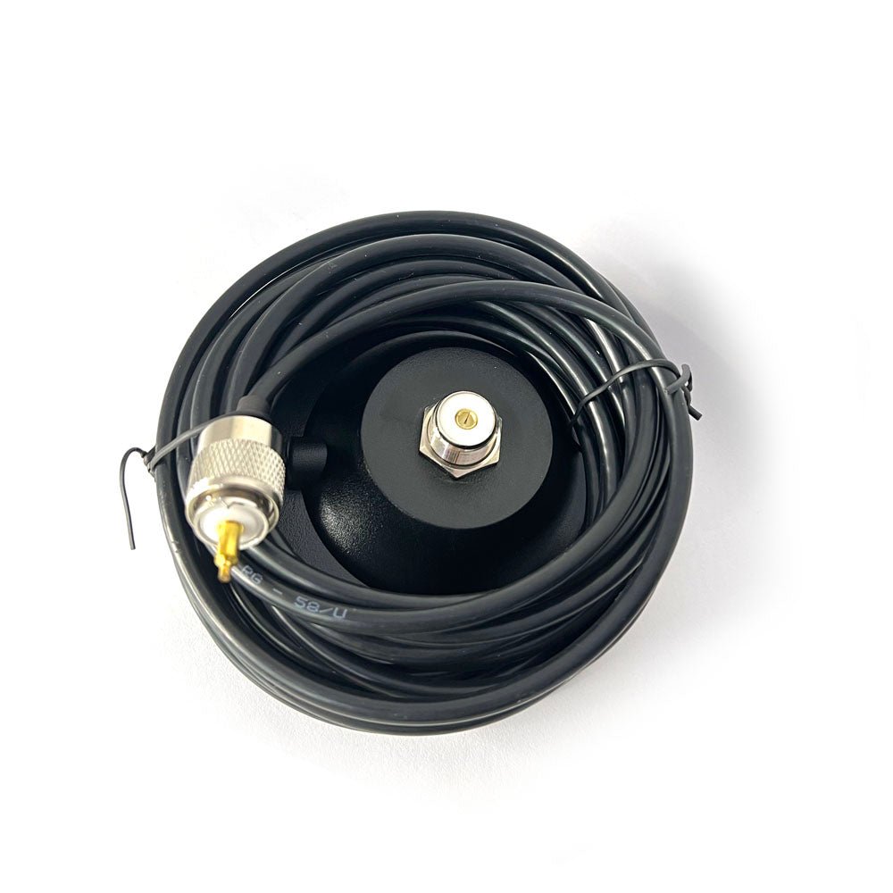 CRONY SG7500 Magnet Car Walkie Talkie Suction Cup + SG7500 5M UV dual segment vehicle antenna 100w high power vehicle antenna for Walkie Talkies - Edragonmall.com