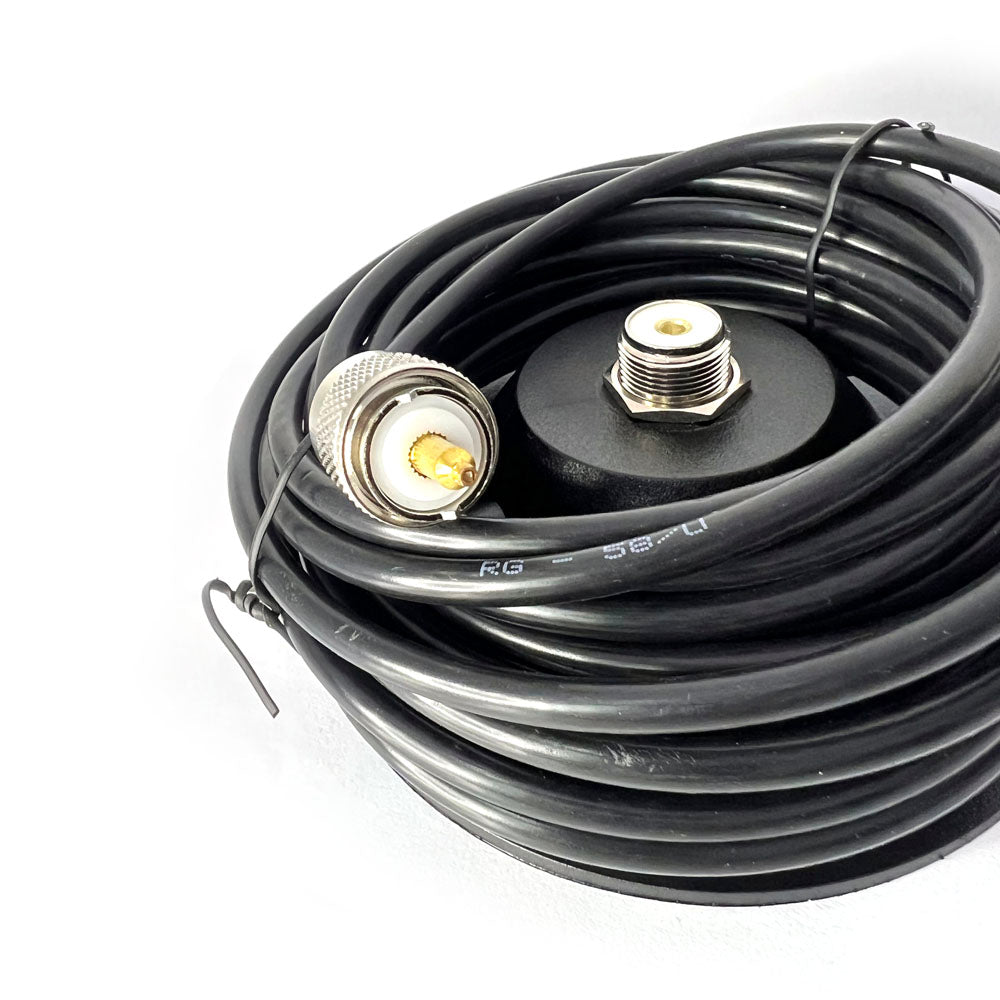 CRONY SG7500 Magnet Car Walkie Talkie Suction Cup + SG7500 5M UV dual segment vehicle antenna 100w high power vehicle antenna for Walkie Talkies - Edragonmall.com