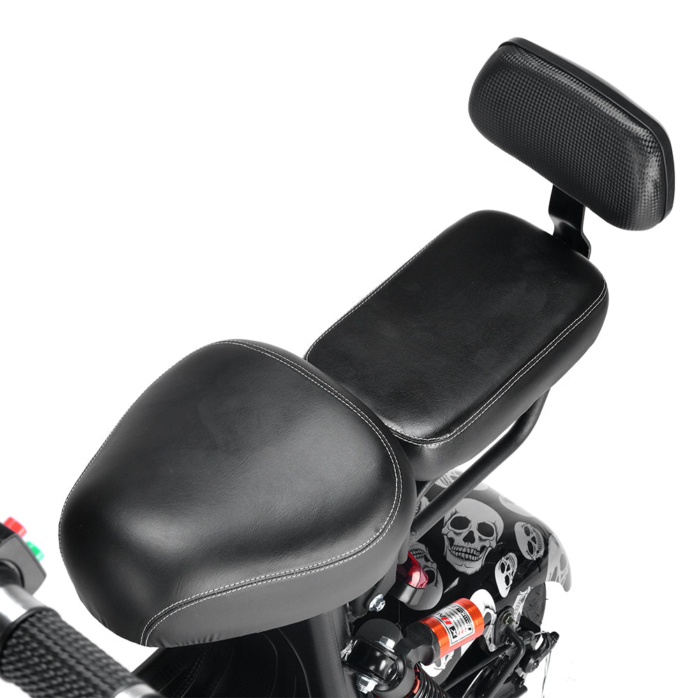 CRONY Small Harley two seat big tires with BT 1000w 60KM/H high power two wheels adult electric scooter motorcycle | orange - Edragonmall.com