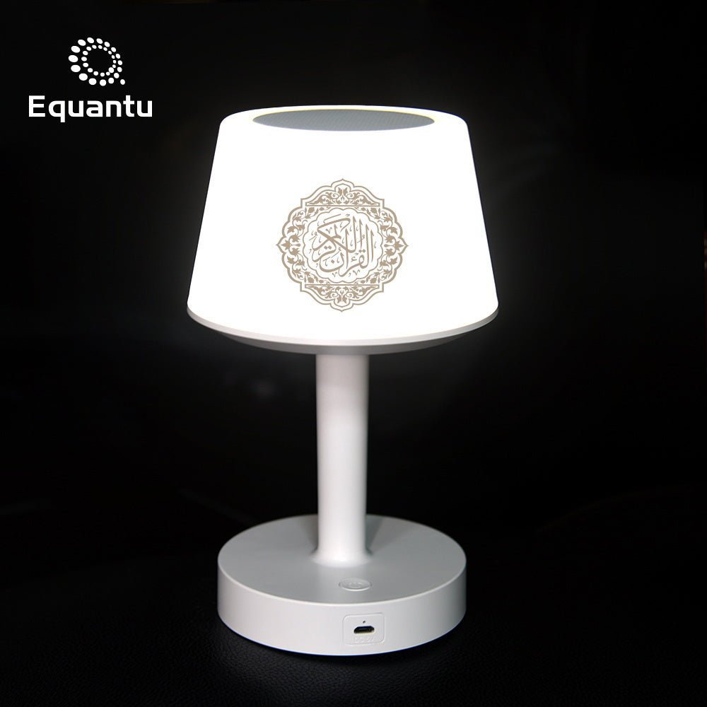 كروني SQ-917 مكبر صوت رقمي مع تطبيق، مصباح طاولة للأطفال، مكبر صوت، تحكم عن بعد، ضوء ليلي، مشغل قرآن