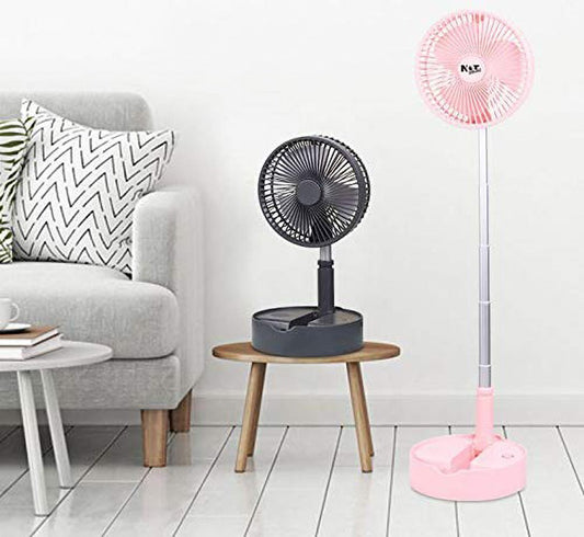 Crony Telescopic speaker fan with Wireless Speaker and Aroma Fragrance Diffuser Portable | Pink - Edragonmall.com