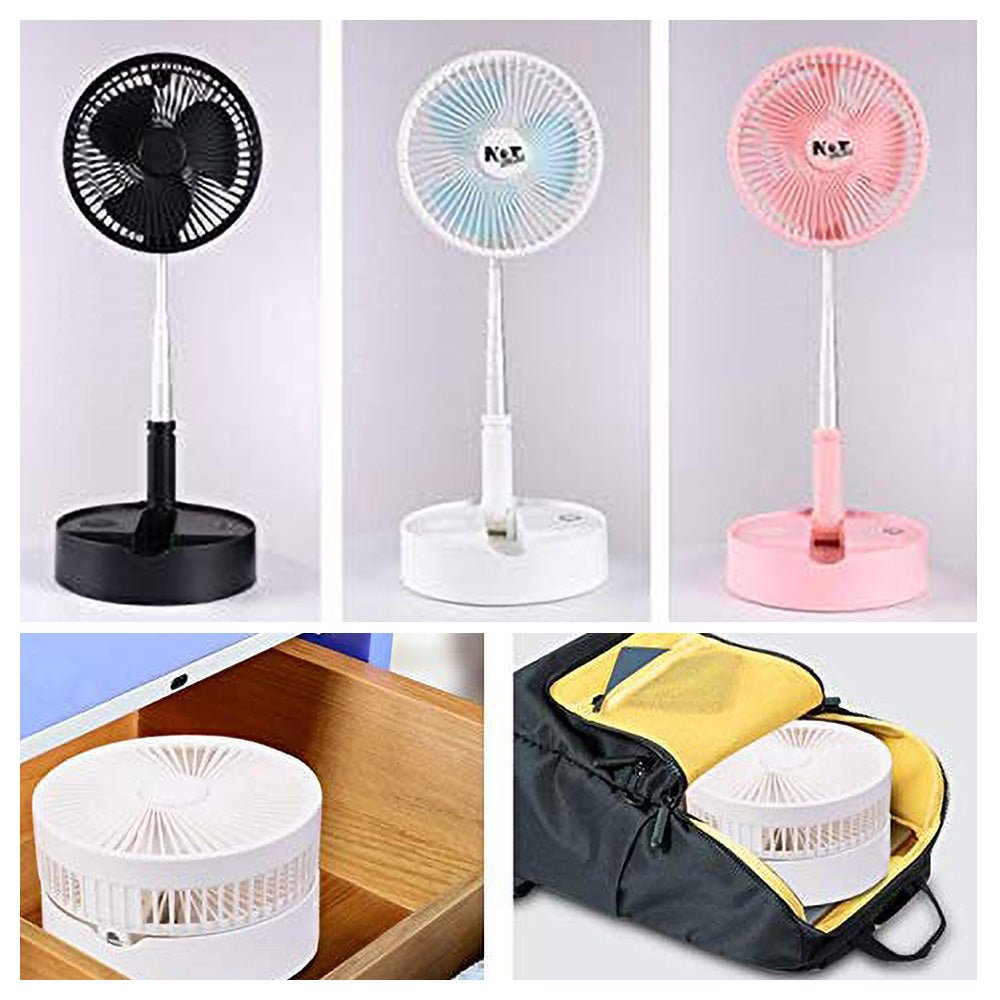 Crony Telescopic speaker fan with Wireless Speaker and Aroma Fragrance Diffuser Portable | White - Edragonmall.com