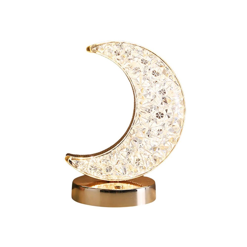 CRONY Three-color touch charging star eye lamp Modern Luxury Crystal Desk Lamp Bedroom Portable Night Light - Edragonmall.com