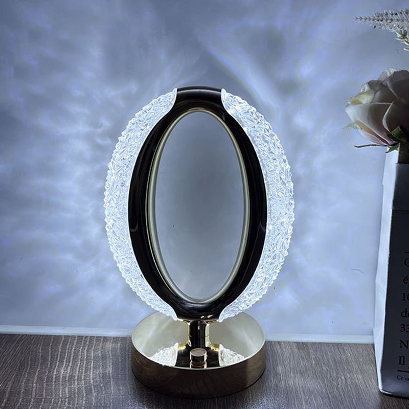CRONY Three-color touch charging star eye lamp Modern Luxury Crystal Desk Lamp Bedroom Portable Night Light - Edragonmall.com