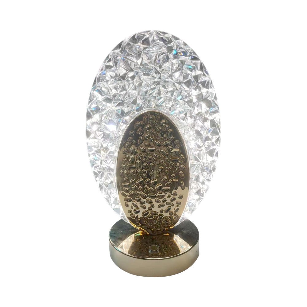 CRONY Three-color touch charging star eye lamp Modern Luxury Crystal Desk Lamp Bedroom Portable Night Light - Edragonmall.com