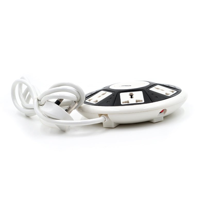 Crony UFO 5 way socket with 2 usb - Edragonmall.com