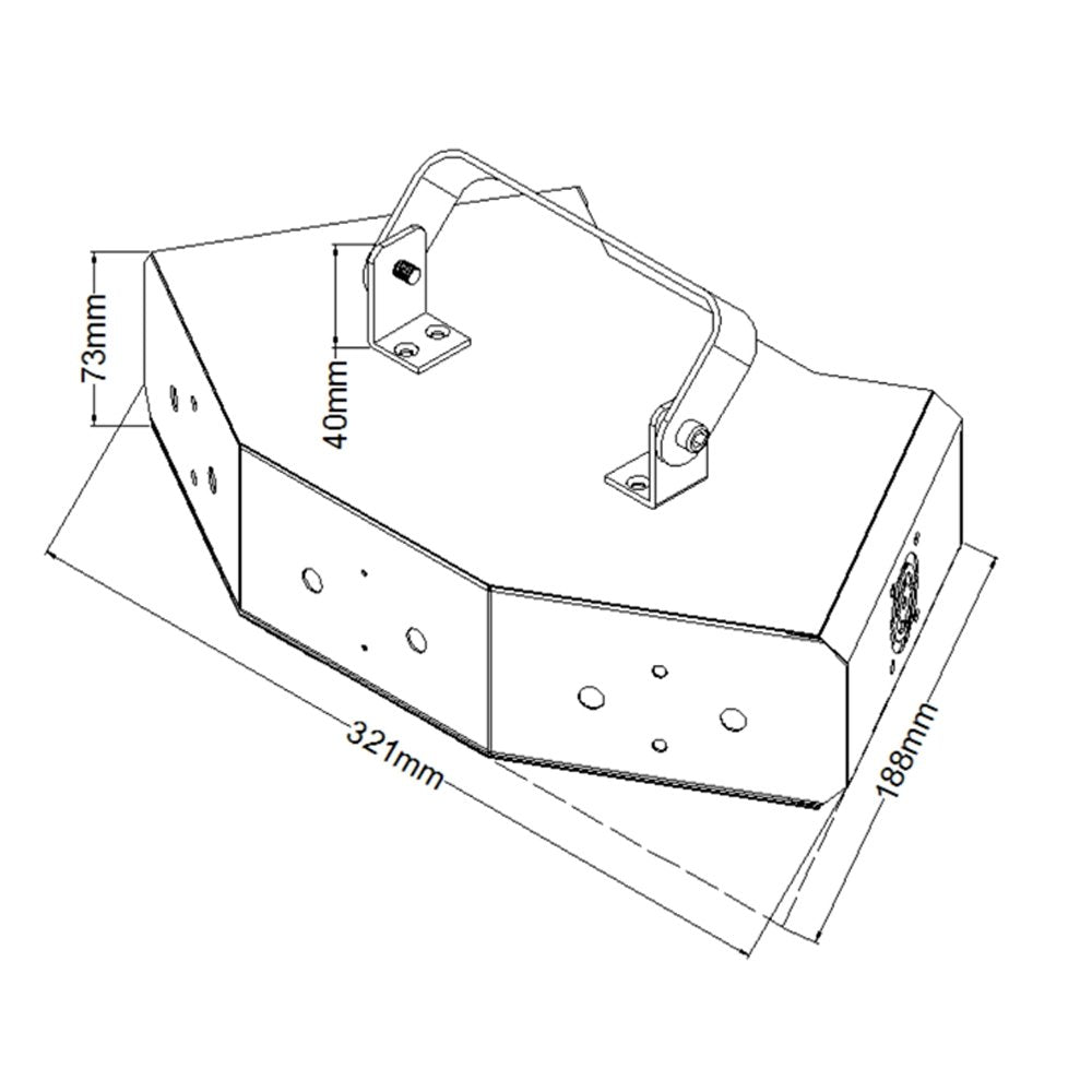 Crony VS-15V-15F R&G Remote Christmas Laser Projector Stage Light Garden Landscape Lamp - Edragonmall.com