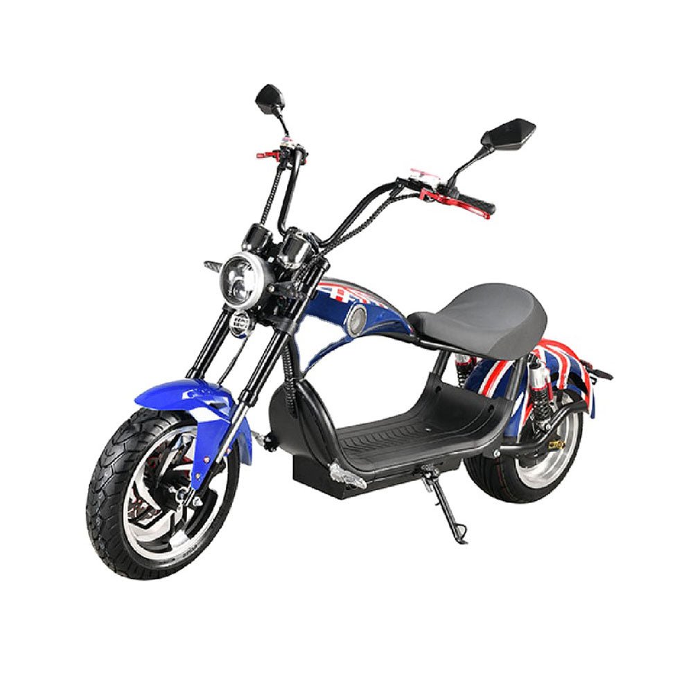 CRONY X1 Harley Electrocar car With BT Speaker 65KM/H Electrocar car Citycoco Fat Tire Electric motorcycle | Flag - Edragonmall.com