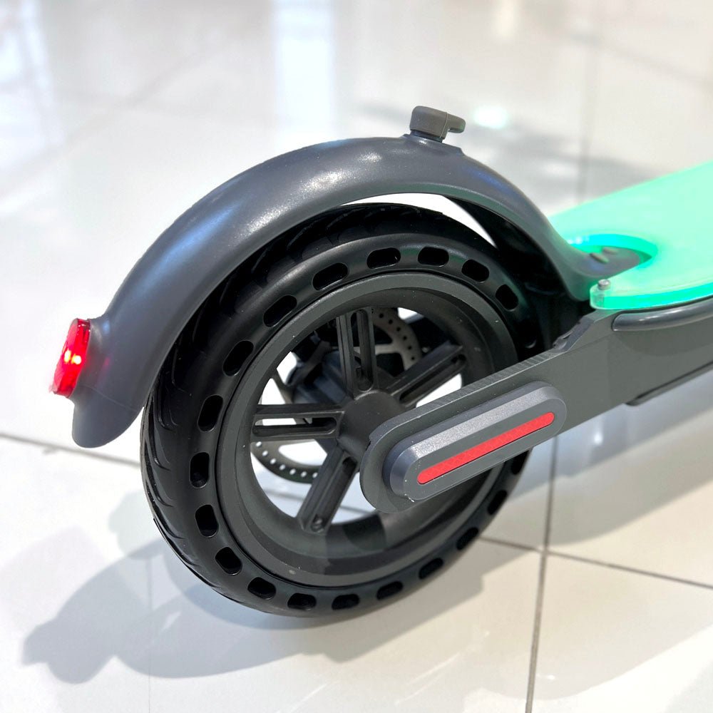 CRONY M365 Foldable Electric Scooter with Front Suspension Durable 7-Colors LED Deck Lights for Adults Kids