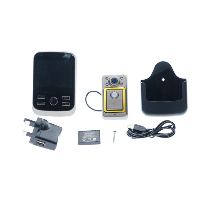 KDB01 Digital Video Doorbell 3.5 Inch Wireless Viewer Doorbell Night-Vision Door Eye Peephole - Edragonmall.com