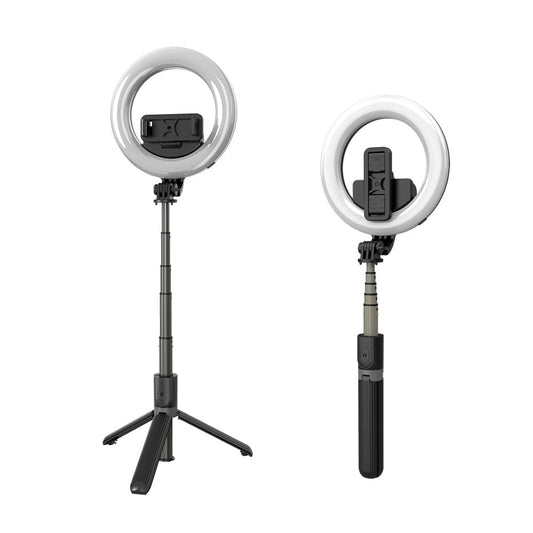 L07 mobile phone Live Fill Light Wireless Control Dimmable Camera Phone Ring Lamp With Stand Tripod - Edragonmall.com