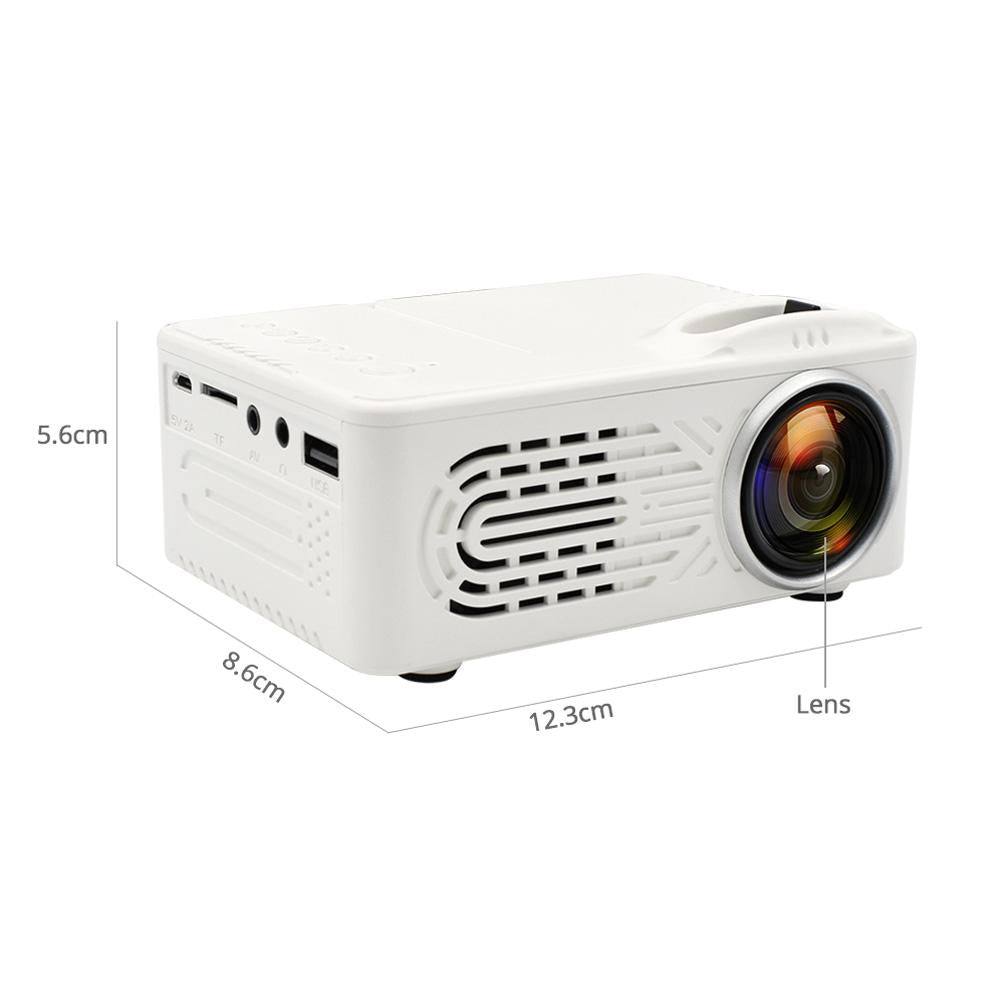 Mini Projector, LCD Display LED Portable Projector, Home Theater Cinema USB Children Video Media Player -RD-814 -White - Edragonmall.com
