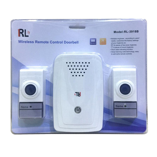 RL RL-3918B Wireless Digital Doorchime Loudly and Clear Voice Easy to Install -No battery - Edragonmall.com