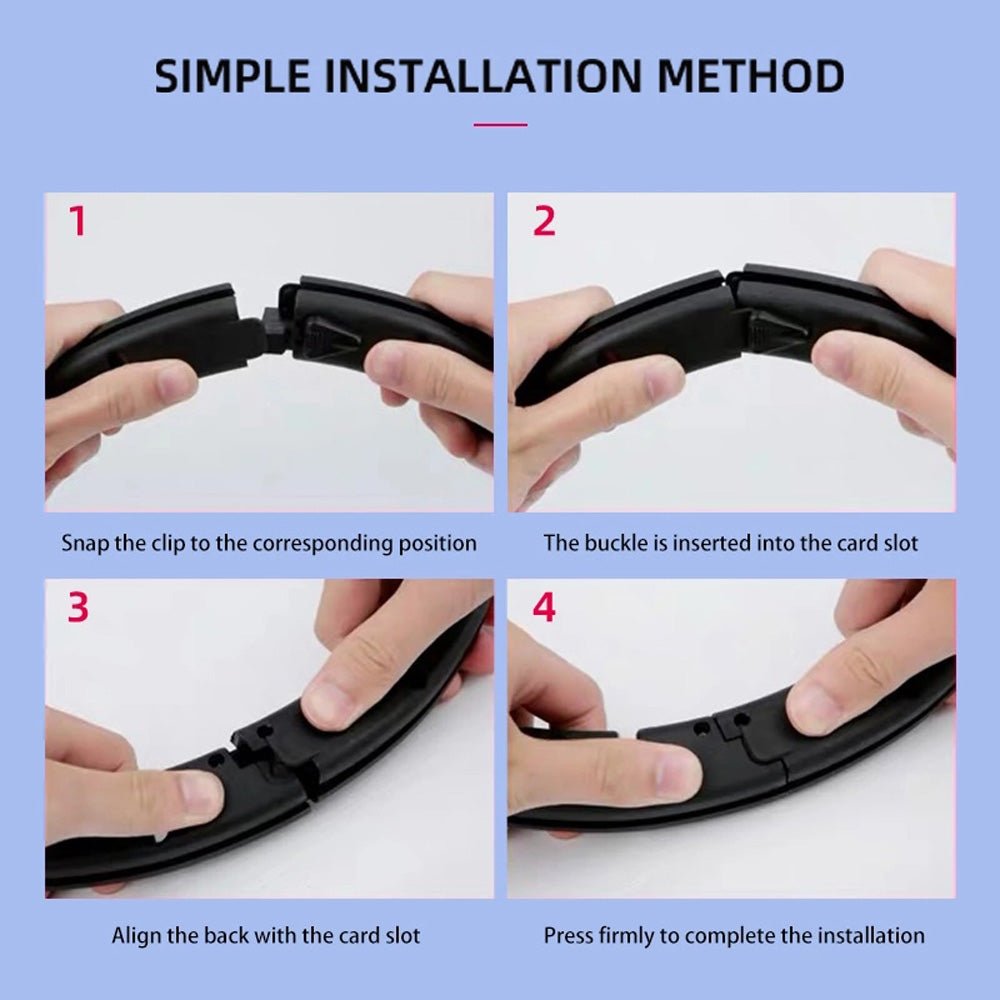 Smart Hula Hoop Auto-Spinning Hip Hula Hoop Exercise Lose Weight Detachable Sports Circle - Edragonmall.com