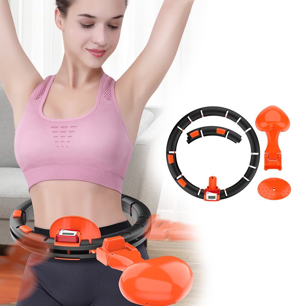 Smart Hula Hoop Auto-Spinning Hip Hula Hoop Exercise Lose Weight Detachable Sports Circle - Edragonmall.com