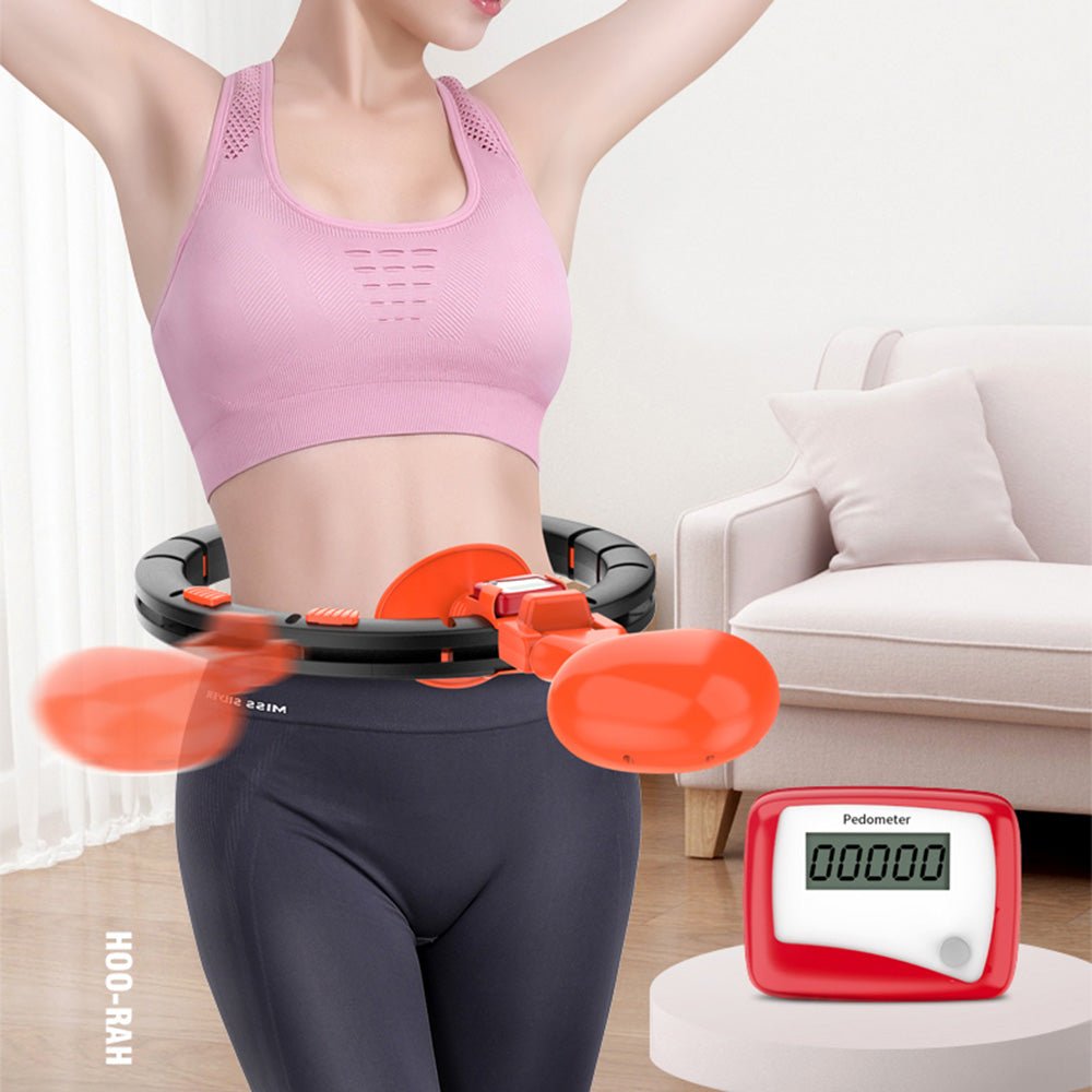 Smart Hula Hoop Auto-Spinning Hip Hula Hoop Exercise Lose Weight Detachable Sports Circle - Edragonmall.com