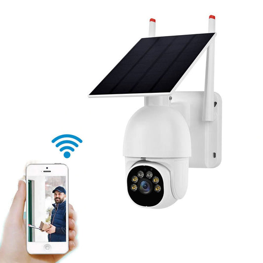 YN99T Low Power WIFI Solar Camera 1080P HD Solar Panel Outdoor Surveillance Waterproof CCTV Camera Smart Home Two-way Voice Intrusion Alarm - Edragonmall.com
