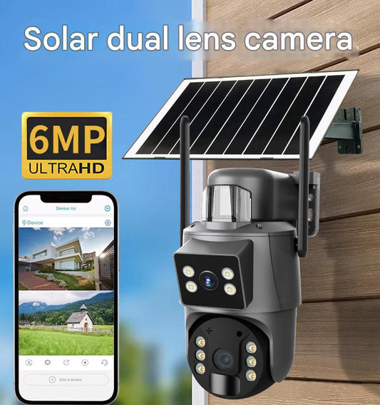 CRONY RBX-SD400 4G Solar Security Camera 6MP Outdoor Wireless PTZ Surveillance Cam AI Human Detection Color Night Vision Support Waterproof