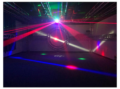 CRONY 24PCS 4in1 Moving Head Light Beam Strobe Effect Led Moving Head DMX  DJ Disco Rotating Magic Ball Lights RGBW