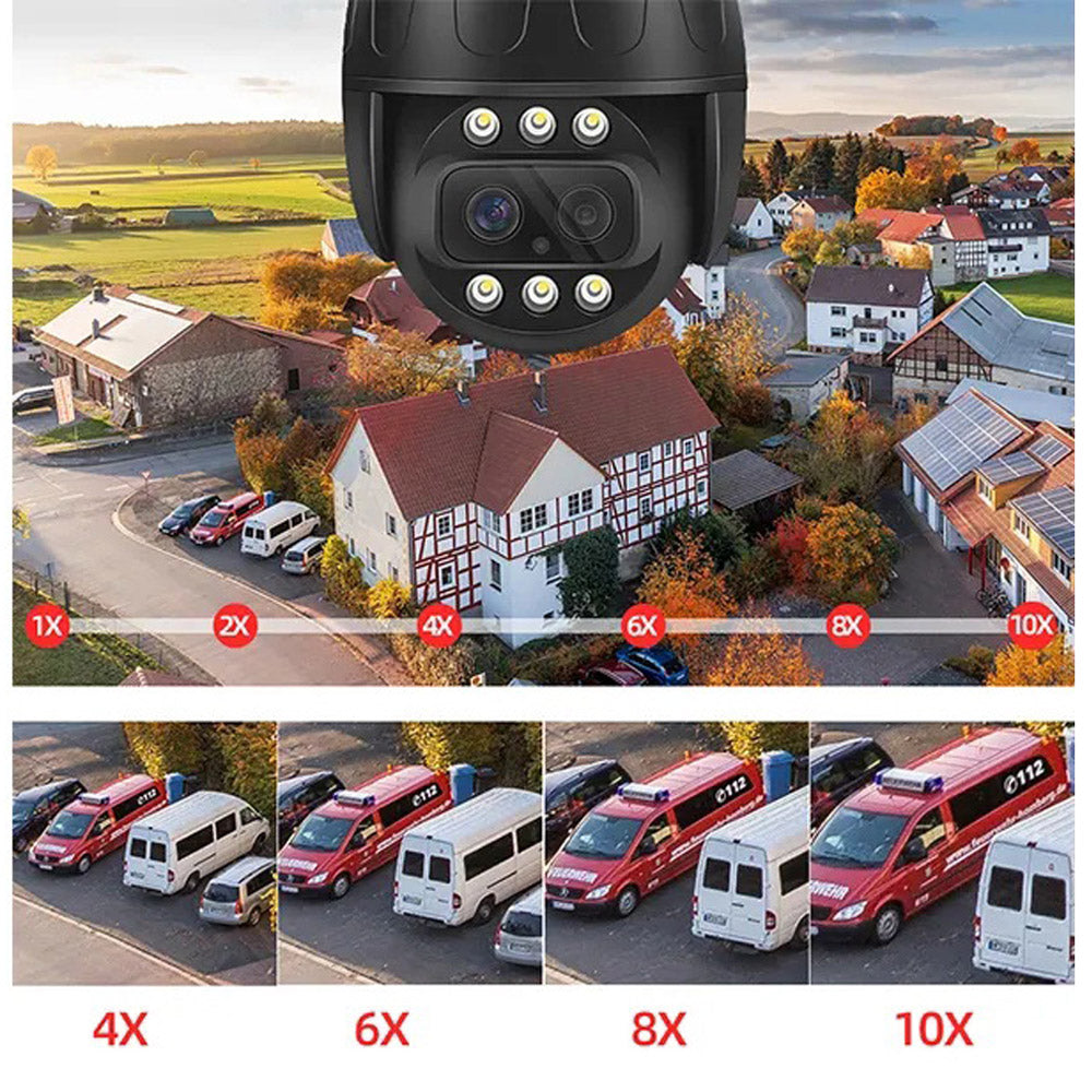 CRONY VST-DL26G-3IN1-4MP-10X 4G Camera Dual Lens 4K WiFi/Lan/4G GSM Pan Tilt Zoom Smart Security Camera