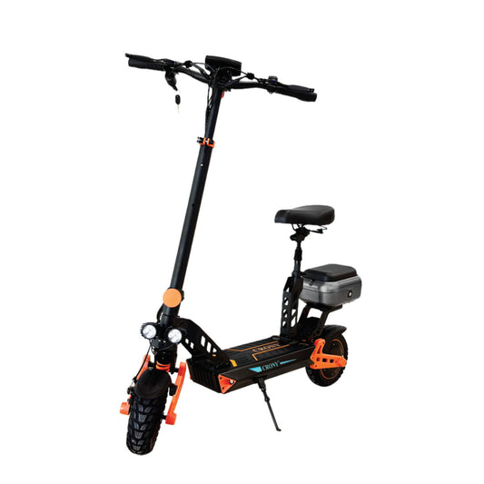 CRONY D2 Pro Electric Scooter Dual Suspension Seat Speed Foldable Commuter Scooter