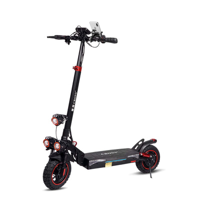 CRONY T4 Electric Scooter Big LCD Display With Seat 2000W Motor Smart App Control Triple LED Headlamps & Foldable Design with Smart Lock & Flashing Mode Front/Rear Suspension