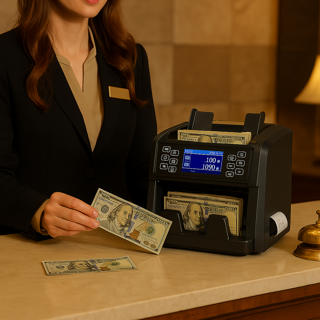 CRONY P96 Banknote Sorter with Inbuilt Printer Multi-Currency Detection LCD Display Simple Maintenance Upgrade by USB Banknote Verifiers