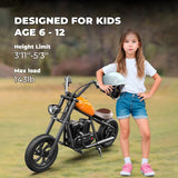 CRONY EL-MB03P Children Harley black plating With APP Bluetooth  Motor sounds and fake smoke LED light