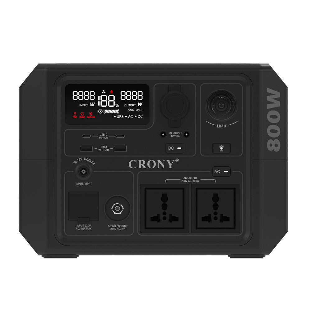 CRONY  CN601-800W Portable Power Station Portable Outdoor Power Lithium Iron Phosphate Energy Storage Power
