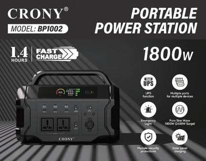 CRONY CN1002-1800W Portable Power Station