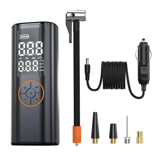 CRONY Y-QB15 Portable Battery-Powered Car Tire Inflator  Air compressor car tire inflator inflatable pump with LED light