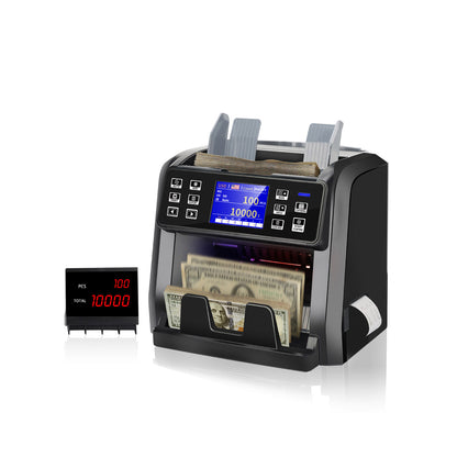CRONY P96 Banknote Sorter with Inbuilt Printer Multi-Currency Detection LCD Display Simple Maintenance Upgrade by USB Banknote Verifiers