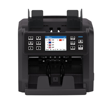 CRONY P96 Banknote Sorter with Inbuilt Printer Multi-Currency Detection LCD Display Simple Maintenance Upgrade by USB Banknote Verifiers