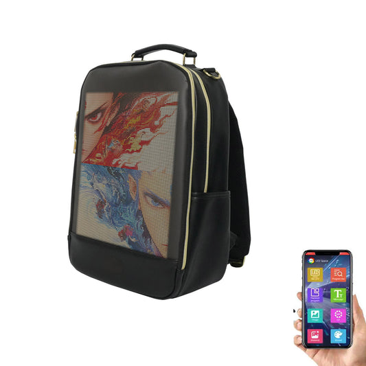 CRONY  LED display backpack T8-2  Novelty Smart Style Laptop Backpack Creative Christmas Gift School Bag 2