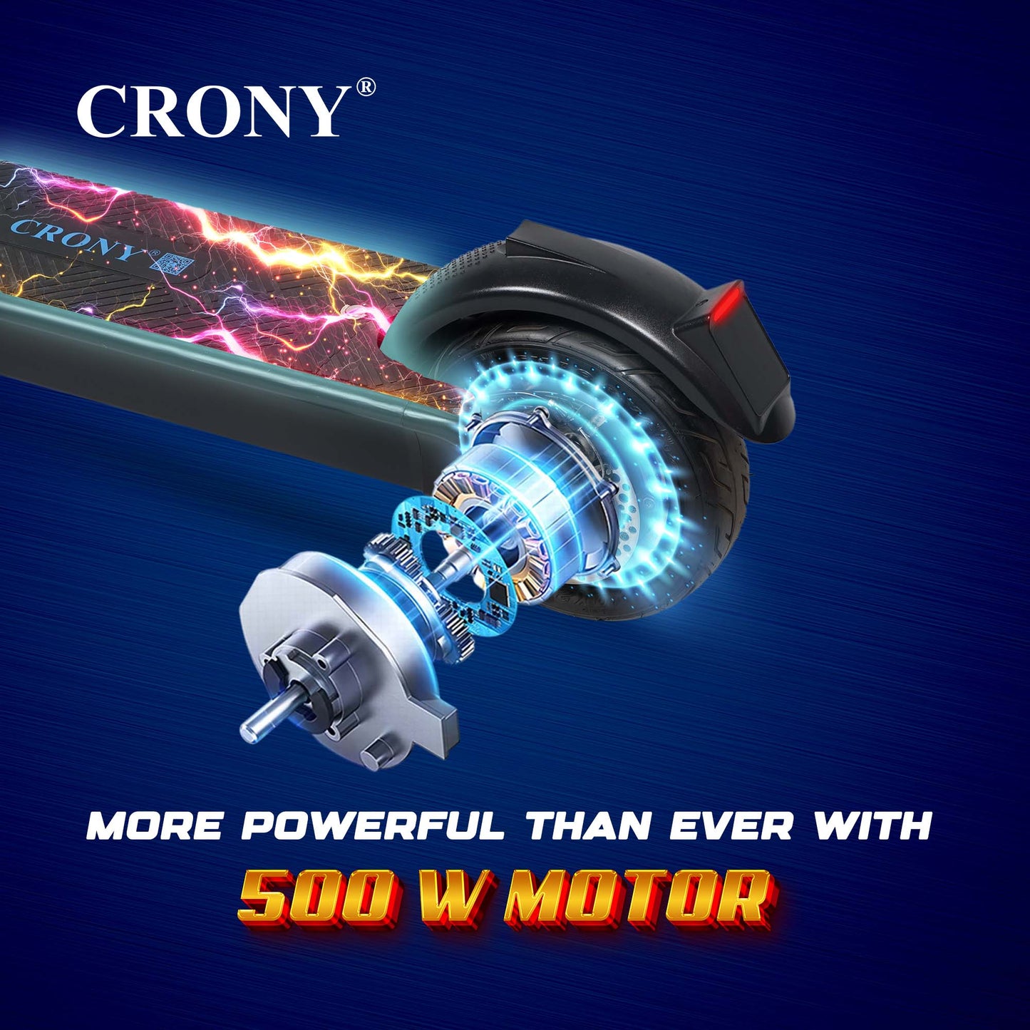 CRONY X9 Plus Folding E-scooter 500W 36V 15.6AH 35-65KM Range Disc Brakes Aluminum Alloy Frame LCD Display LED Headlamp Easy Folding