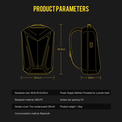 CRONY The Lone Ranger LED Display Backpack LED display backpack advertising backpack custom pattern