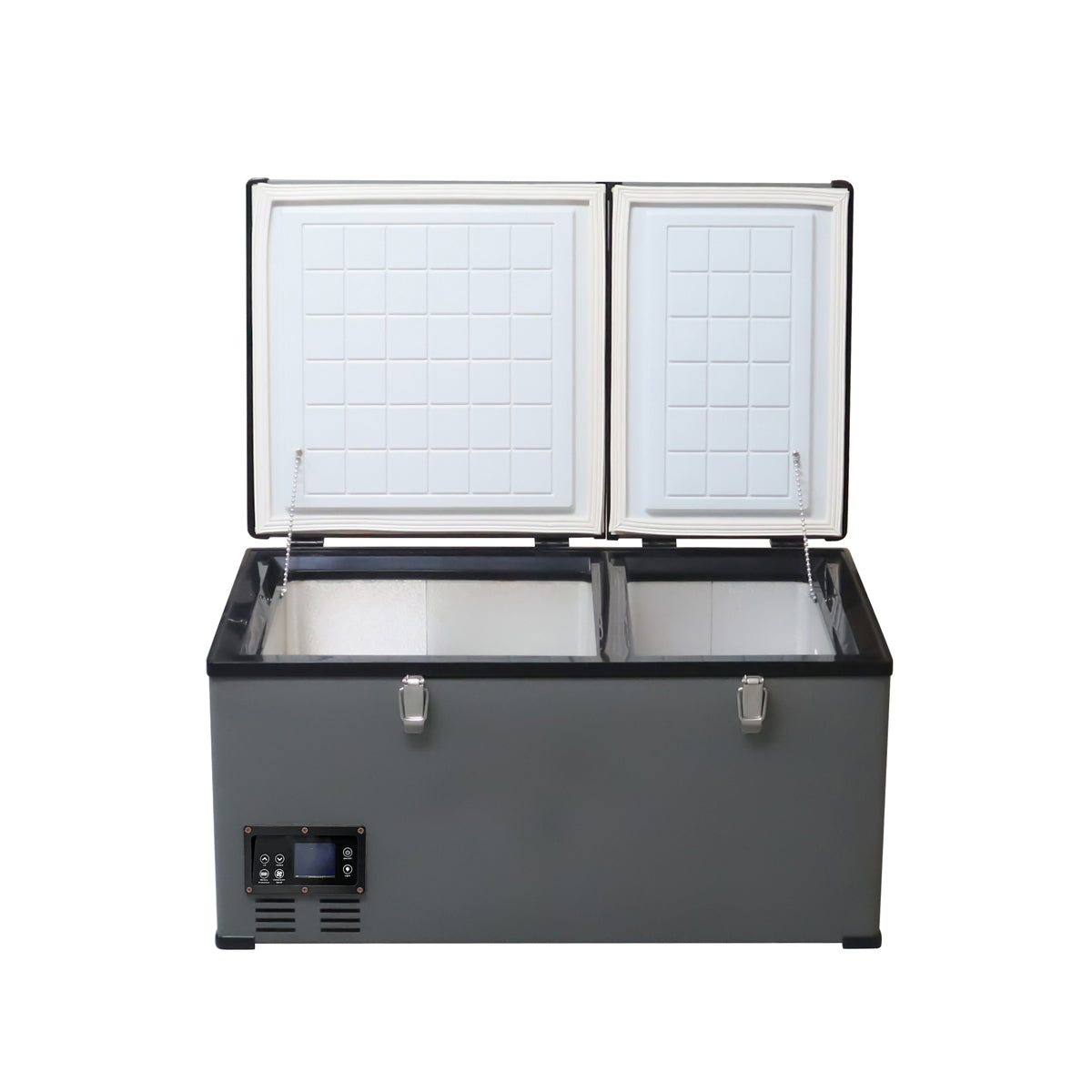 CRONY BCD80 80L Portable Car Refrigerator Freezer for RV Truck Outdoor Use with LCD Temperature Control -20 to 10 Celsius