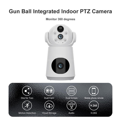 CRONY VQS003WIFI 4MP Wireless Security Camera Indoor Battery Powered WiFi Camera with Motion Detection Night Vision Two Way Audio Home Surveillance
