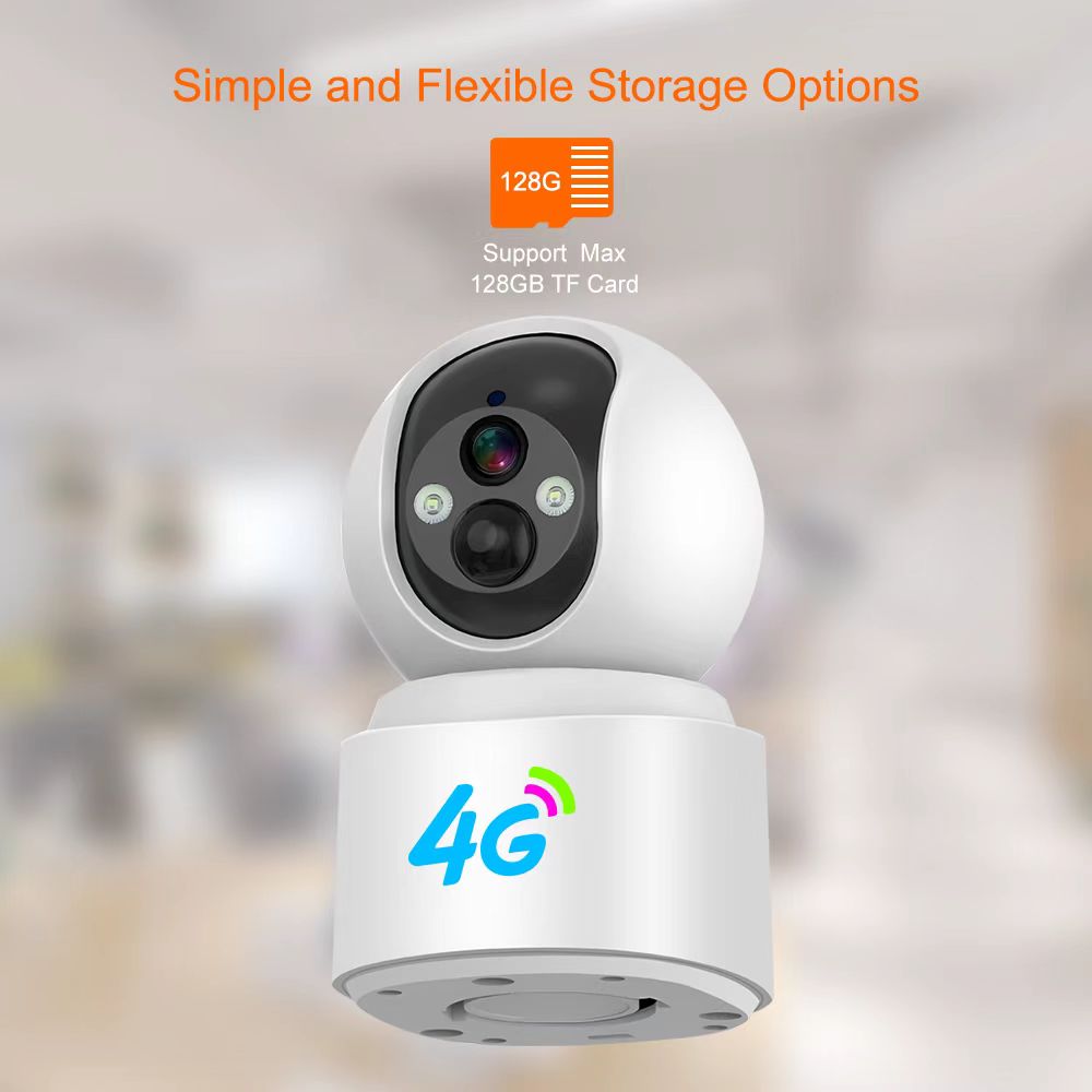CRONY VQ001-4G 4G Wireless Security Camera Outdoor Indoor with PIR Motion Detection Night Vision Two Way Audio 1296P HD Surveillance Camera for Home Security