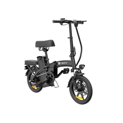 CRONY A5F Compact Electric Bike 14 Inch Foldable E Bike  350W Motor Commuter City Travel