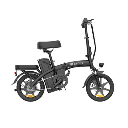CRONY A5F Compact Electric Bike 14 Inch Foldable E Bike  350W Motor Commuter City Travel