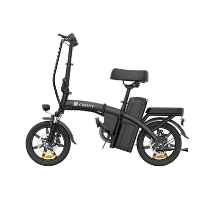 CRONY A5F Compact Electric Bike 14 Inch Foldable E Bike  350W Motor Commuter City Travel