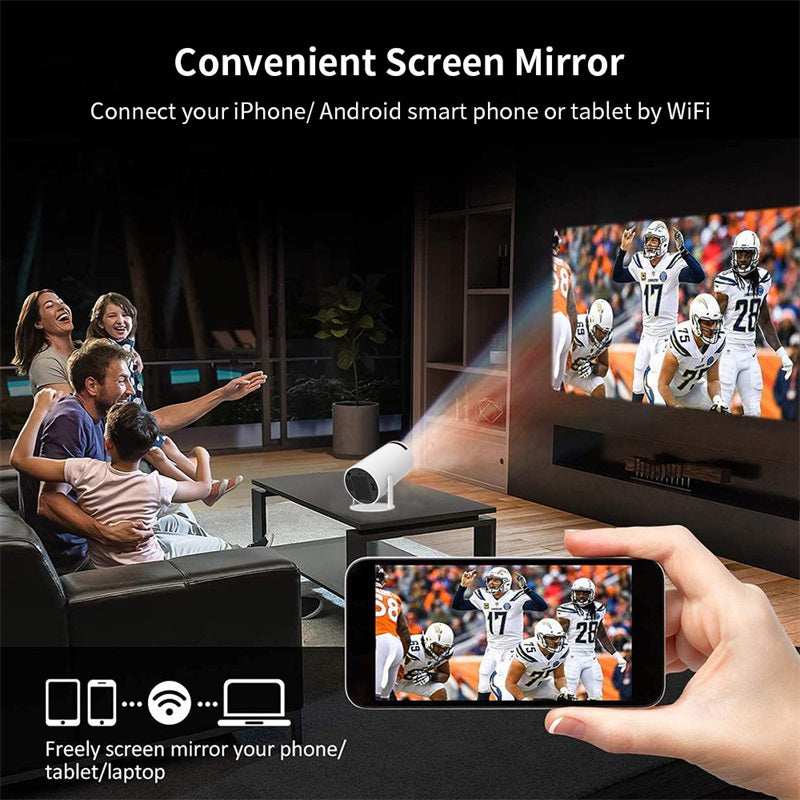 CRONY HY-300A Game projector 180° Automatic Focus Home Video Portable Projector